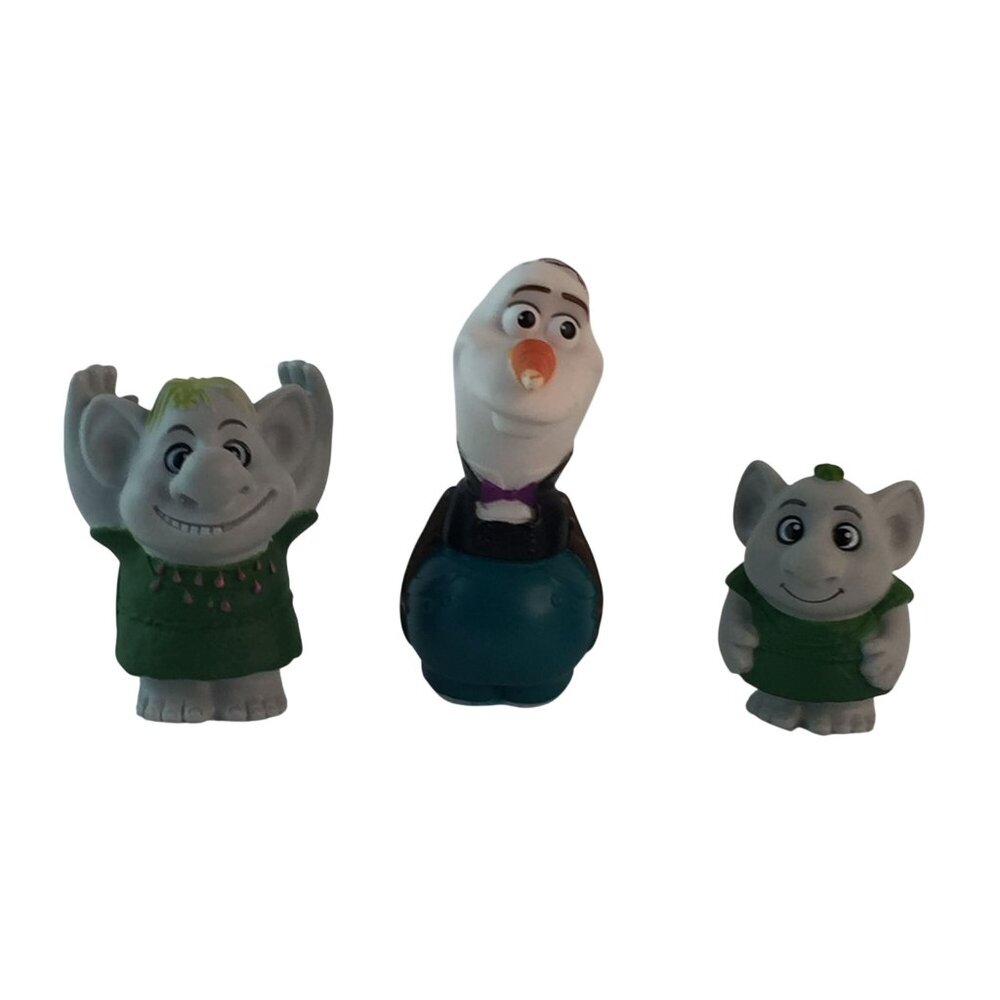 Disney Frozen Olaf in‎ Tuxedo & Two Rock Troll Figures Lot of 3 Cake Toppers